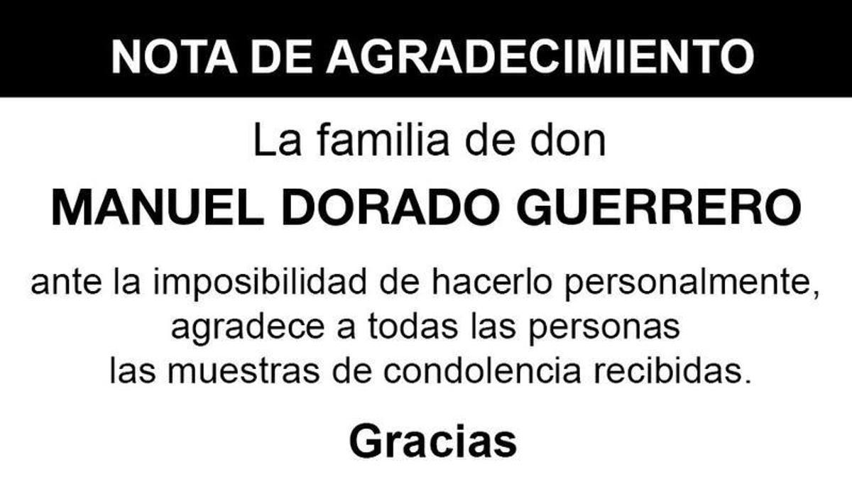 Nota Manuel Dorado Guerrero