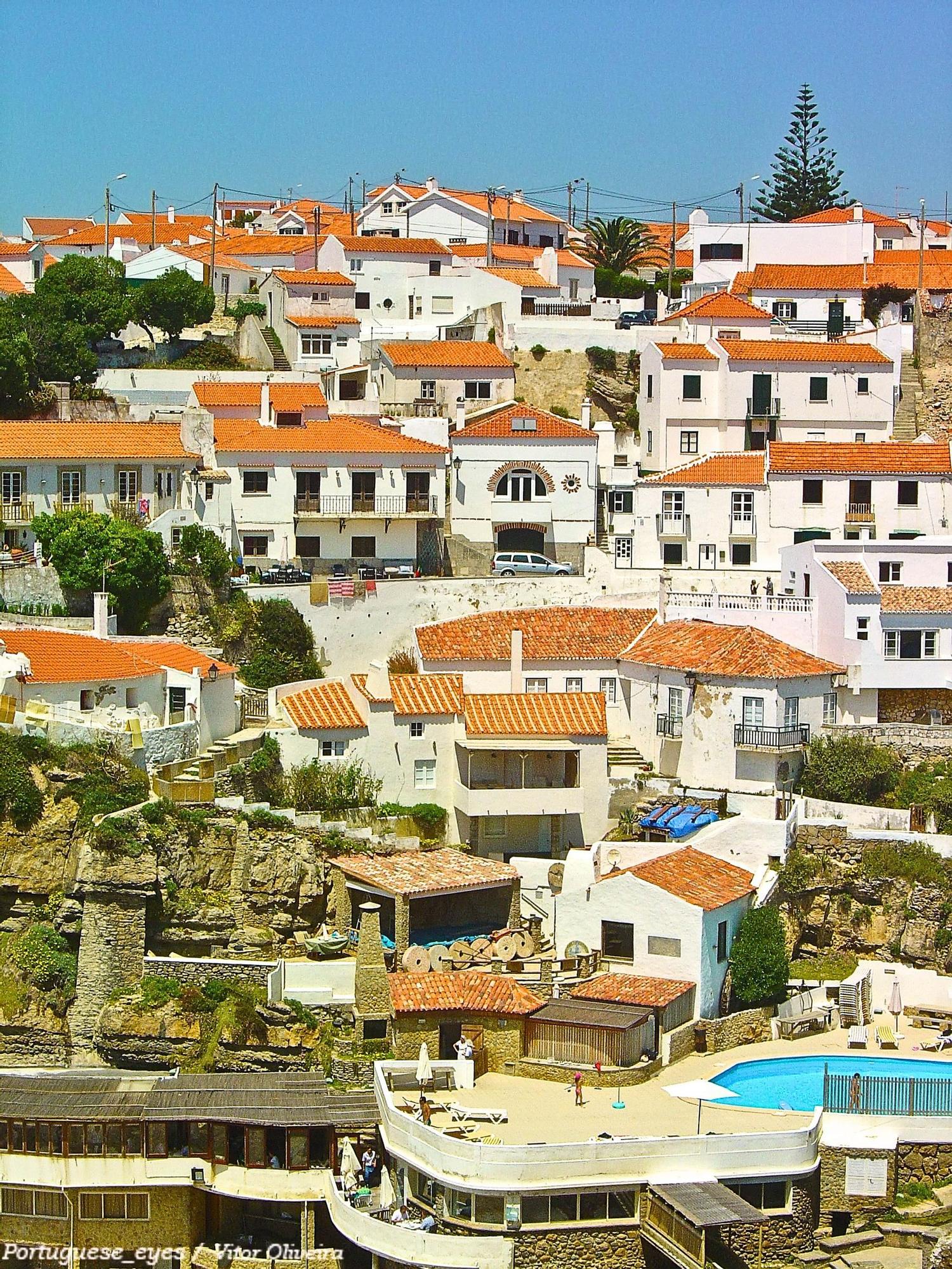 Imagen de las casas de Azenhas do Mar.
