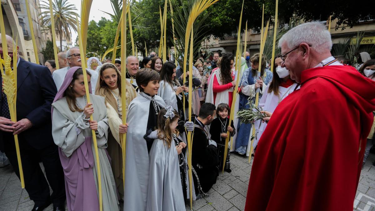 Imagen de archivo del Domingo de Ramos en València el año pasado.