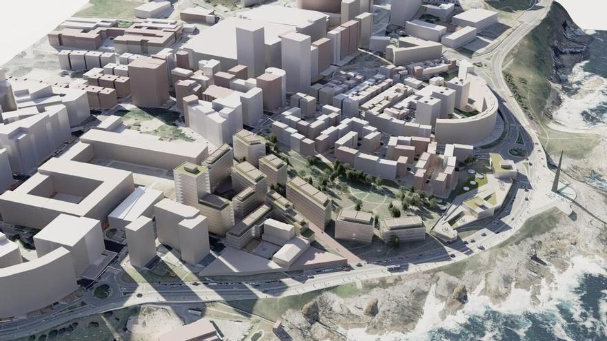 El Concello de A Coruña plantea reducir la edificabilidad en As Percebeiras de 60.000 a 50.000 metros cuadrados