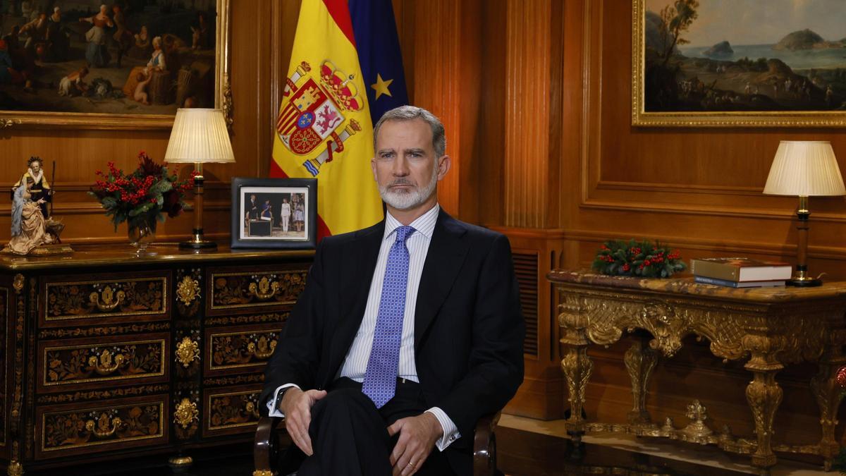 El rey ofrece esta noche el tradicional discurso de Navidad, en un año marcado por la dana
