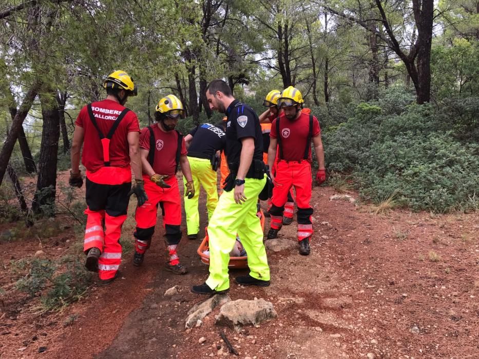 Una pareja suiza herida grave al caerle un rayo en Andratx