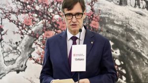 El president de la Generalitat, Salvador Illa, durante su viaje oficial a China.