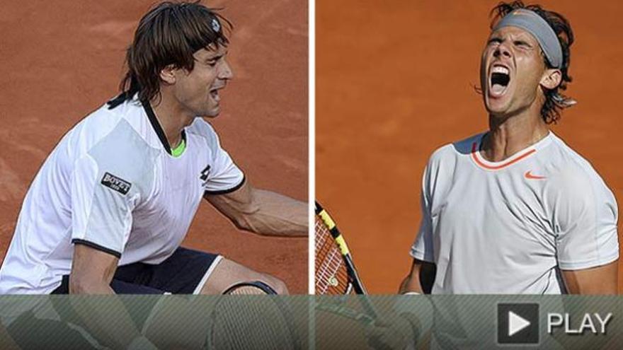 Nadal-Ferrer asalto español en la final de Roland Garros