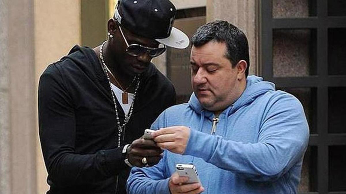 Raiola es agente de Balotelli y Pogba