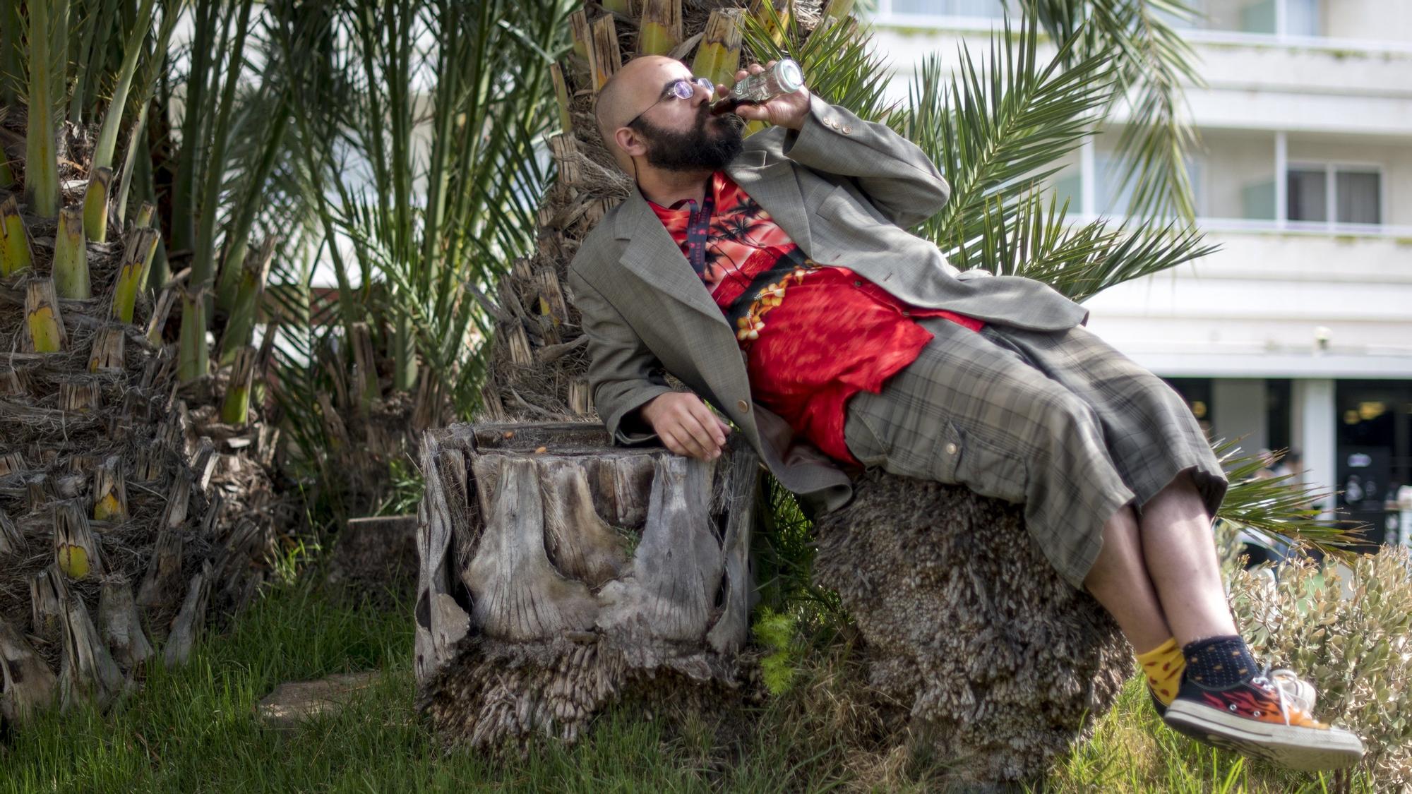 El director César Velasco Broca, fotografiado en Sitges antes de presentar 'Alegrías riojanas'