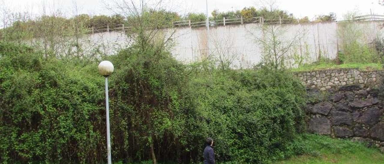 El muro de La Llavandera, en Pancar.
