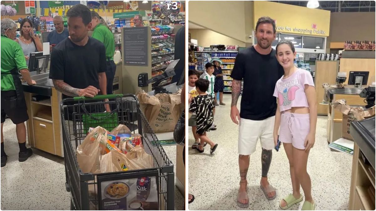 Ya se ha hecho viral! La imagen de Messi en un supermercado de Miami