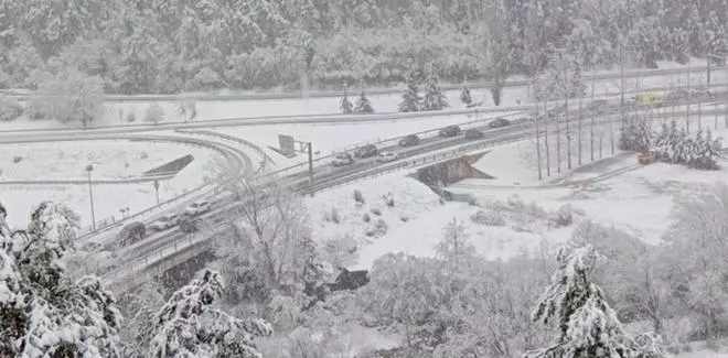 La nevada a cotes baixes de l’alt Berguedà és la més important dels últims tres anys