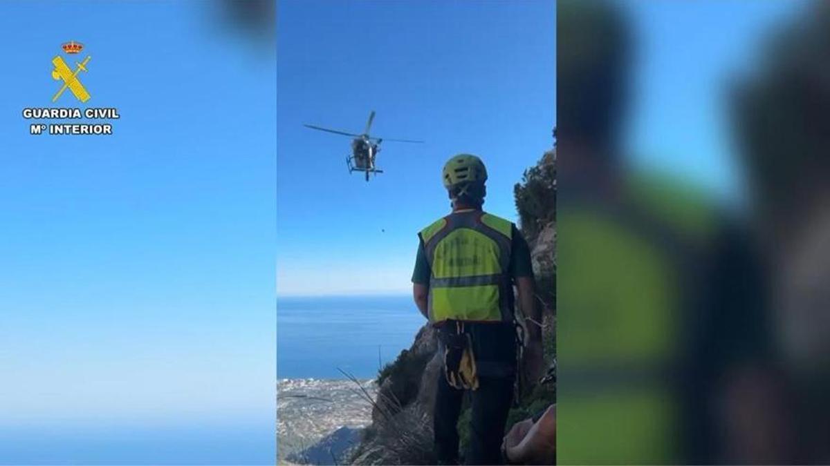 Efectivos del grupo de Montaña de la Guardia Civil realizan cuatro rescates en los últimos días en la provincia de Málaga.