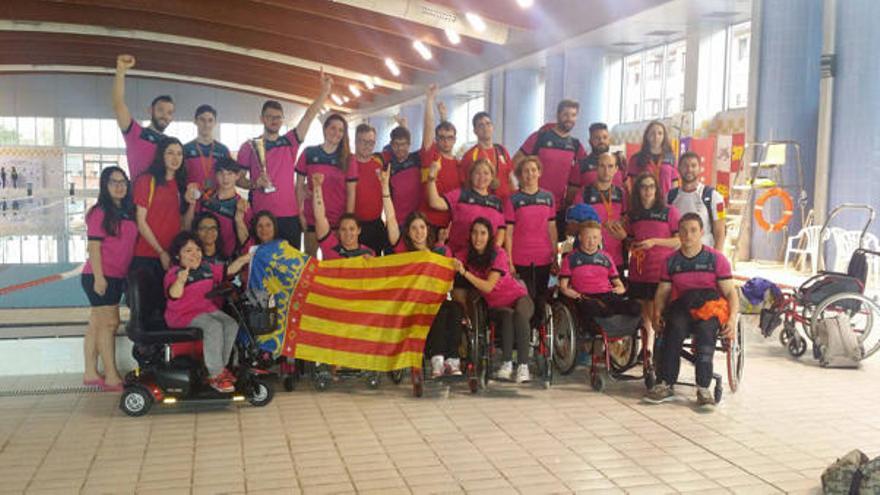 Los nadadores de la Comunitat Valenciana, otra vez en lo alto del podio.