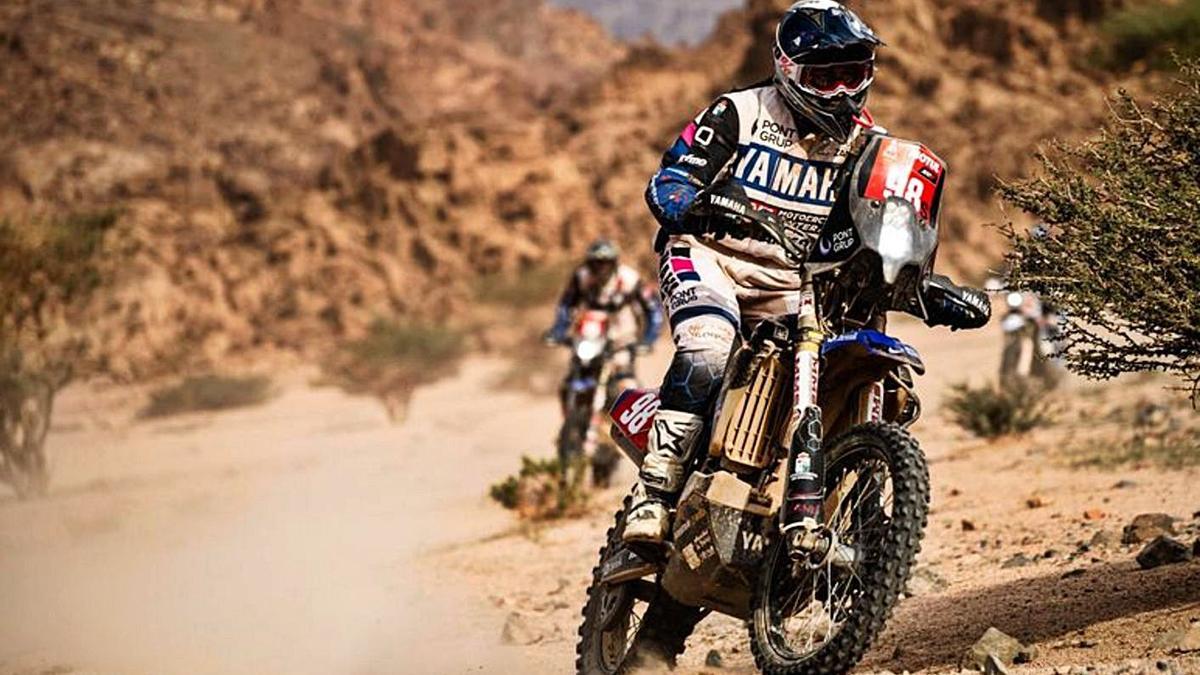 Sara García recorre una senda de arena y piedras durante la undécima etapa del Dakar 2021. | Cedida