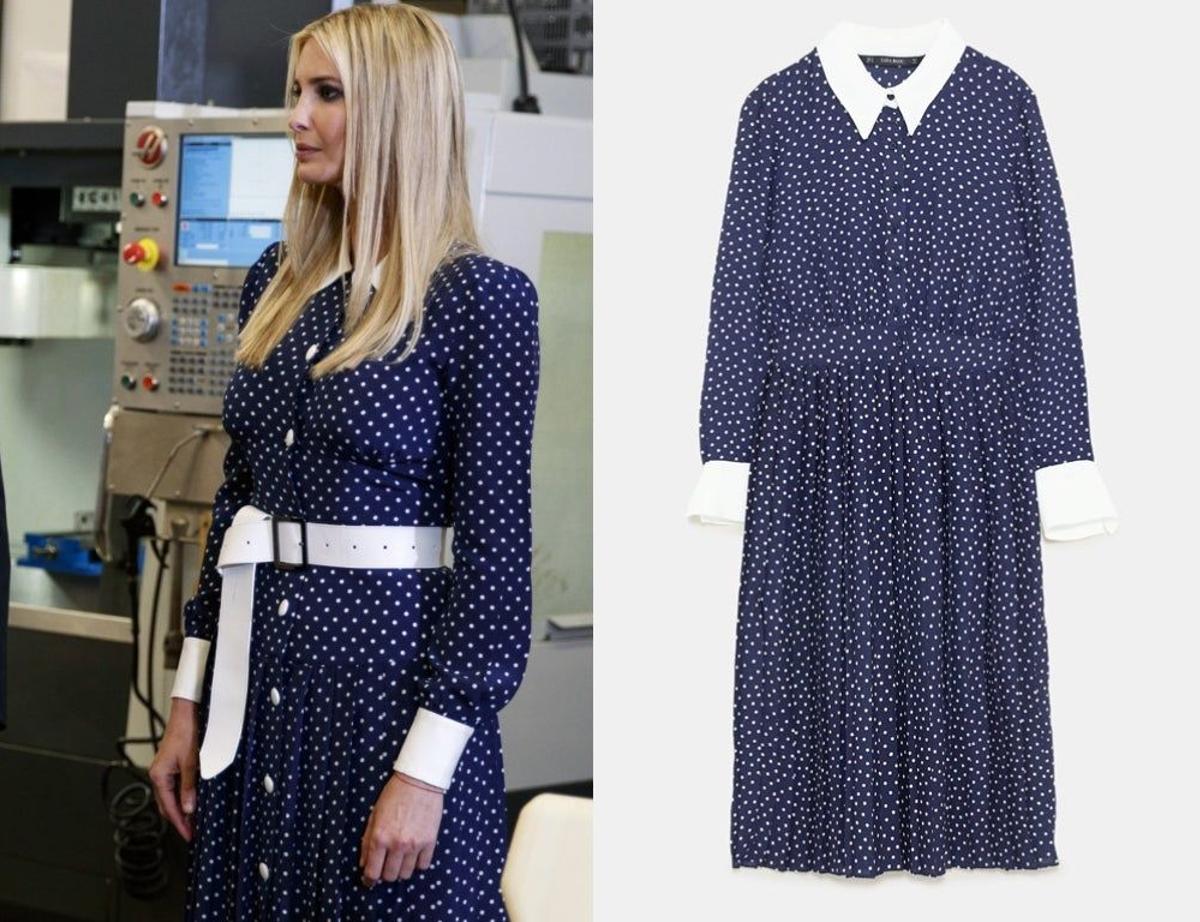 Ivanka Trump con vestido de Zara