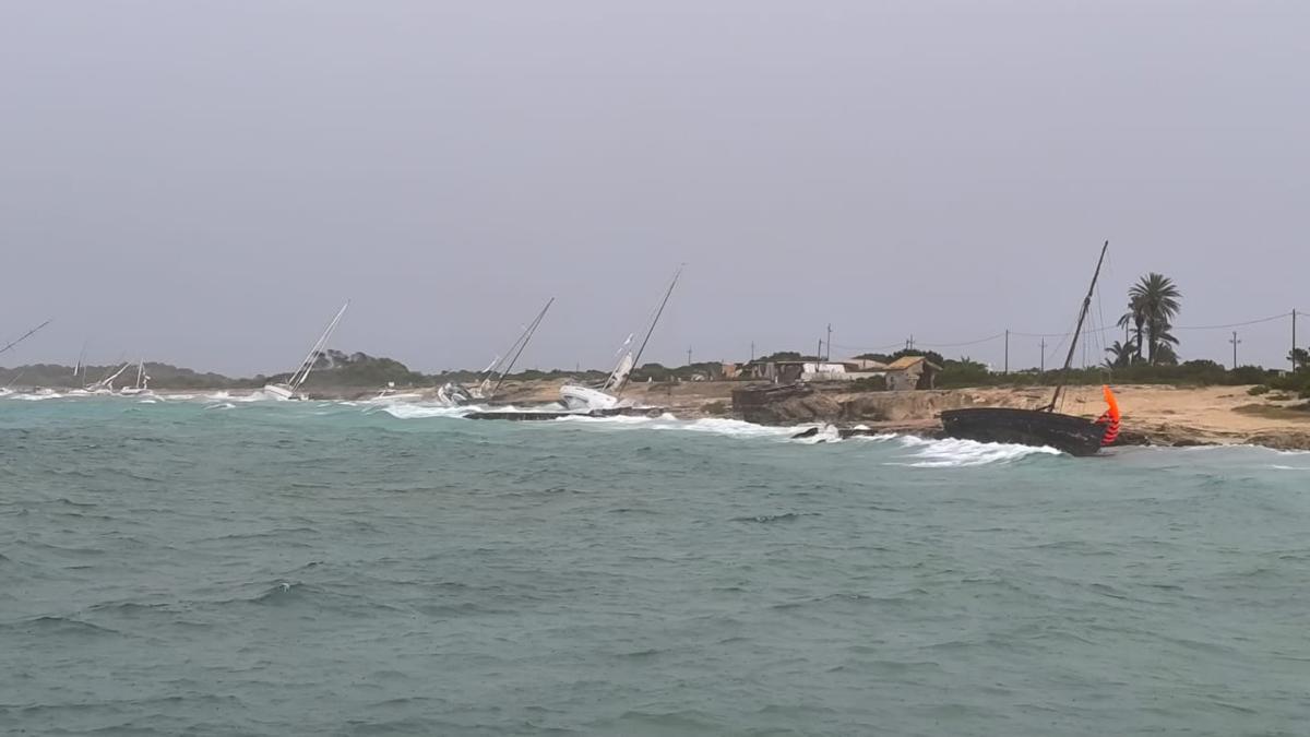 La DANA golpea con fuerza Formentera