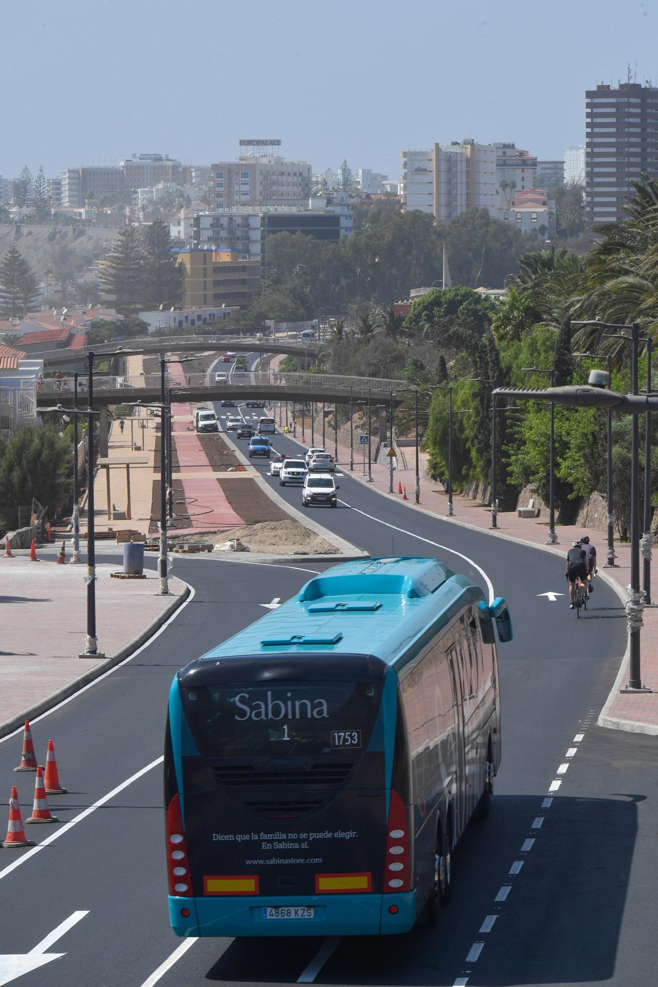 Obras en la carretera de San Agustín