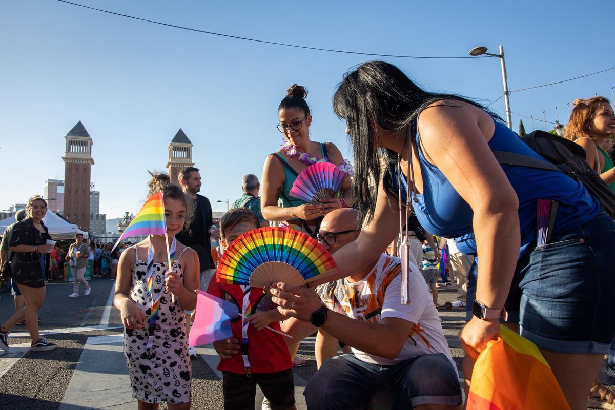 Manifestación del Día del Orgullo en Barcelona.