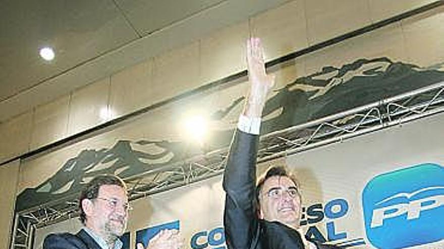 Mariano Rajoy y Ovidio Sánchez.