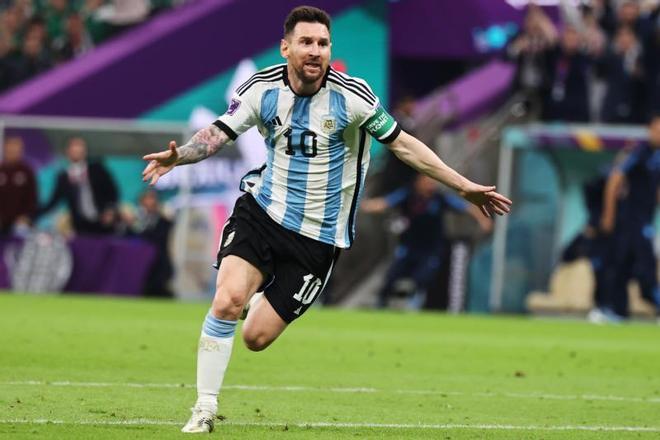 El gol de Messi ante México en el Mundial y la celebración de Argentina