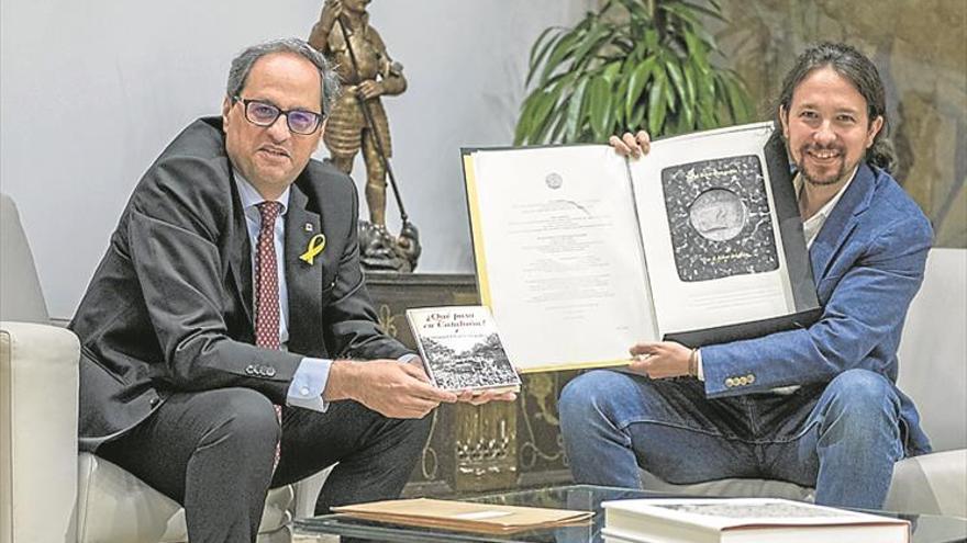 Pablo Iglesias se ofrece para mediar entre Quim Torra y Pedro Sánchez