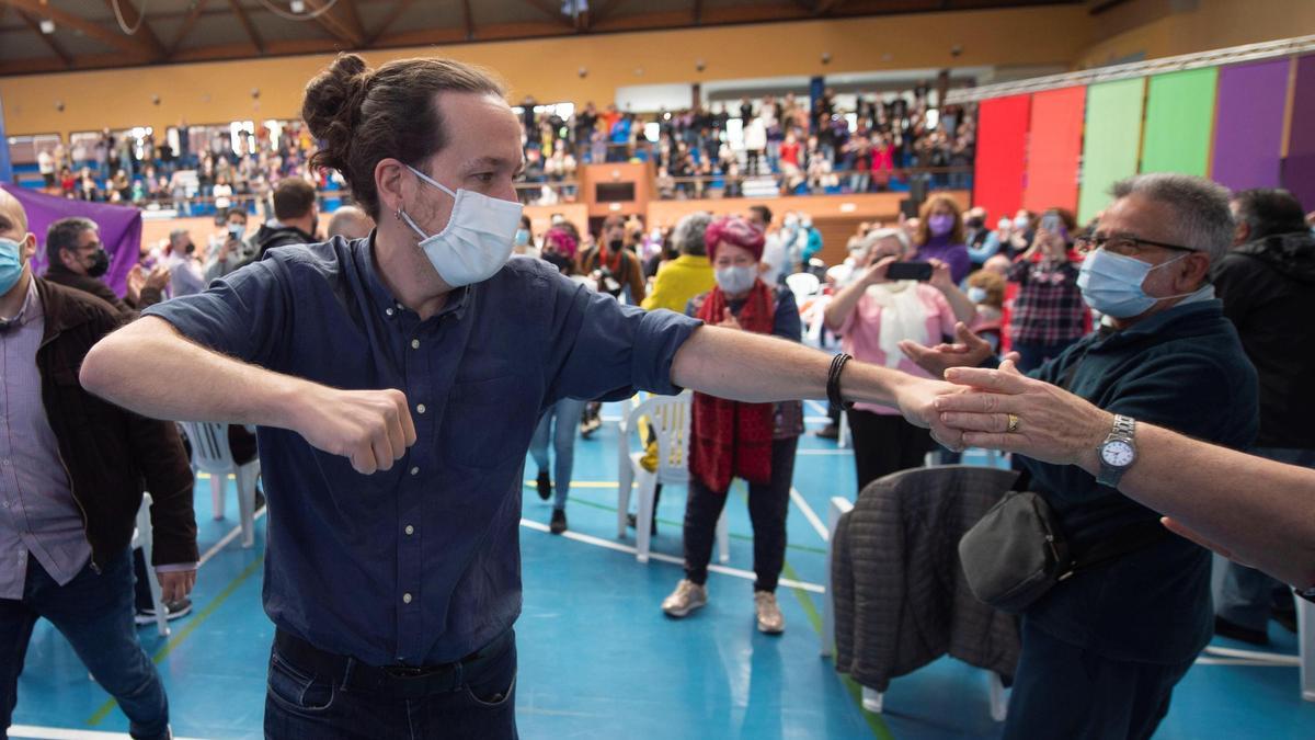 Pablo Iglesias, en un acto en Getafe