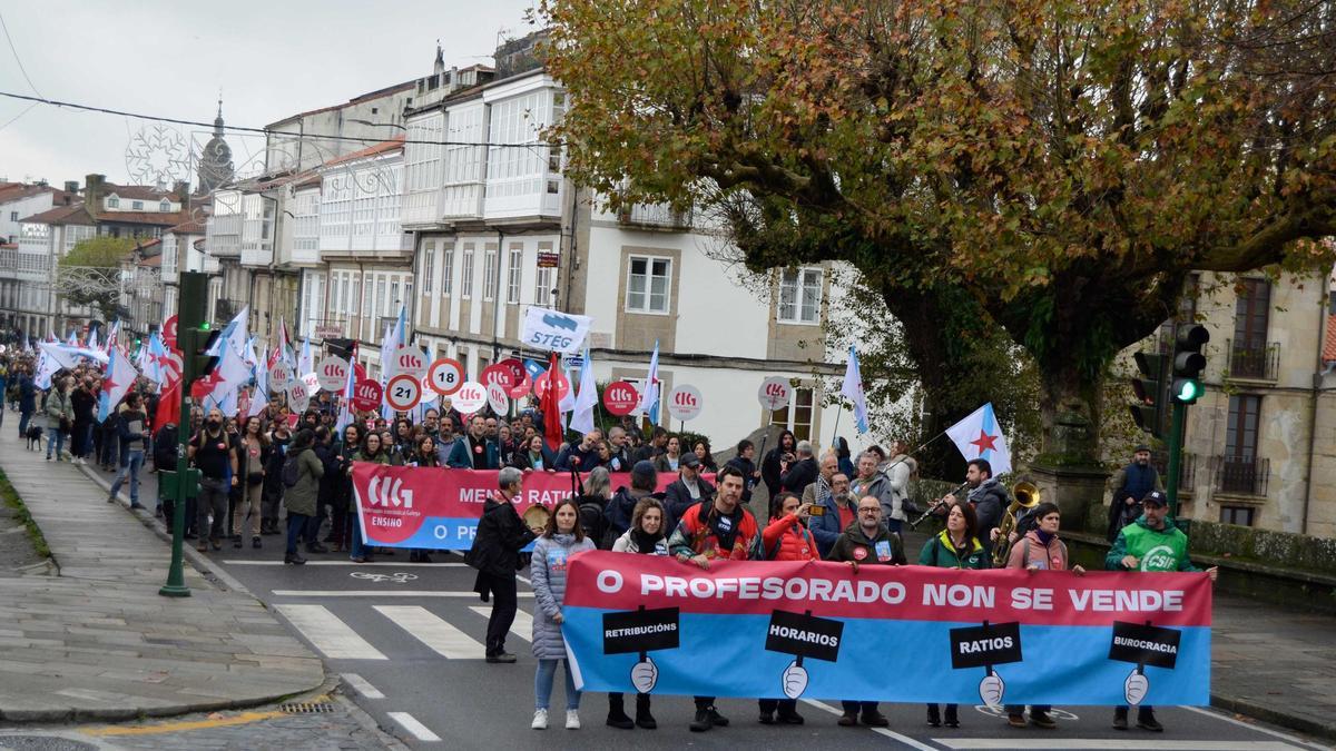 Nueva huelga en Galicia contra el acuerdo de educación