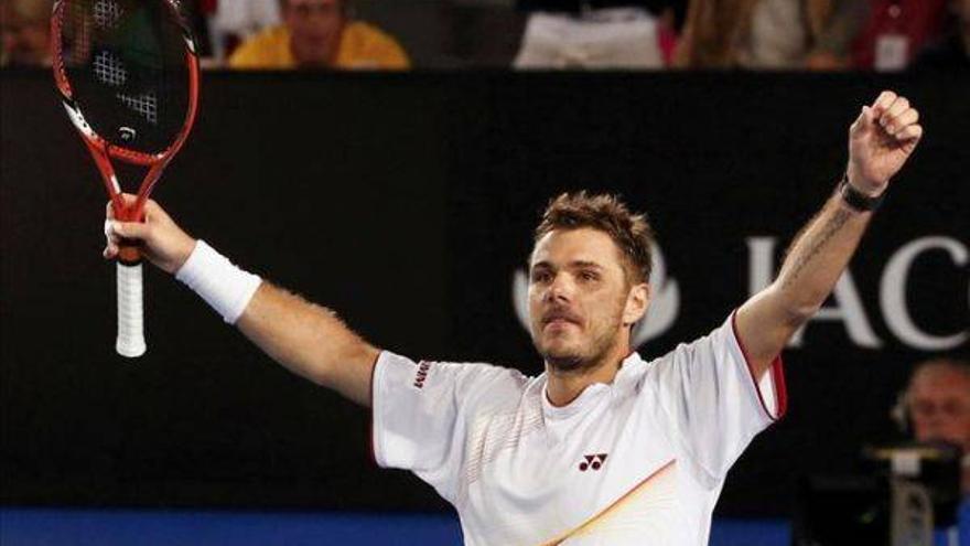 Wawrinka echa del torneo al campeón Djokovic