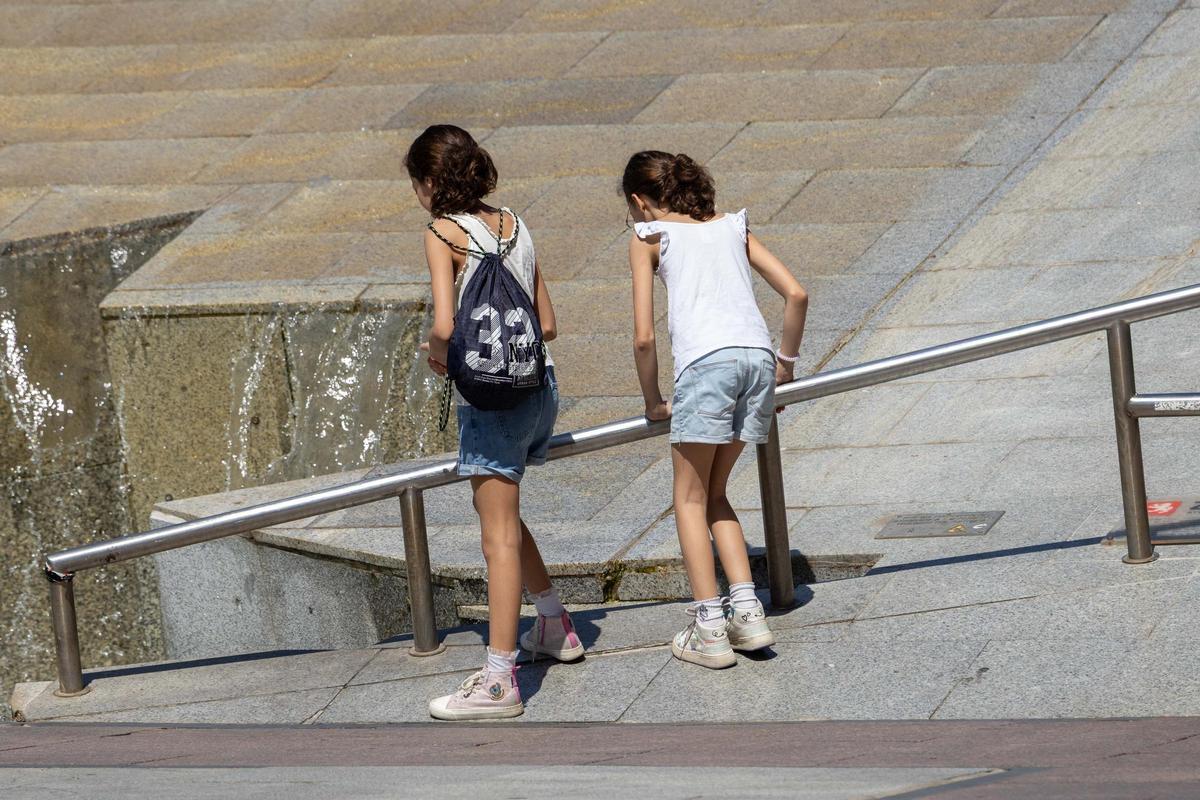 El calor está siendo sofocante en Zaragoza.