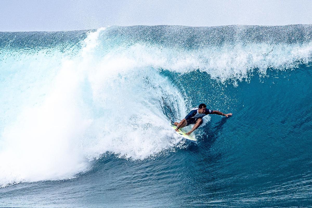 Competición de surf Outerknown Tahiti Pro 2022 en Teahupoo, Polinesia Francesa