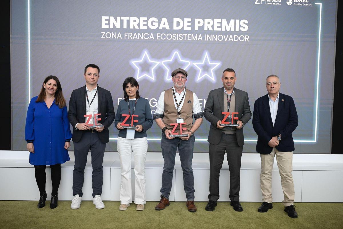 Los premiados de los galardones entregados en la Jornada ZF Ecosistema Innovador de Barcelona