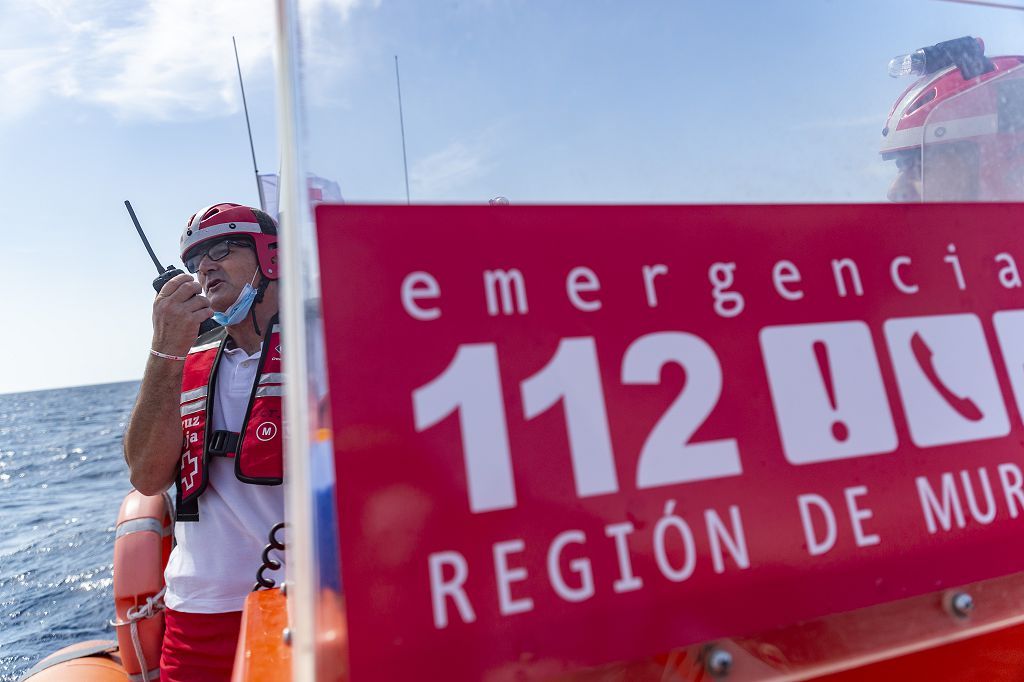 Simulacro rescate Salvamento Marítimo y cruz roja