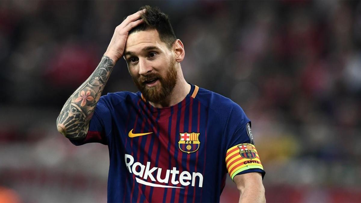 Leo Messi no pudo convertir ninguna de las acciones ofensivas que llevó a cabo ante el Olympiacos