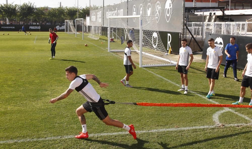 Las mejores imágenes del entrenamiento del Valencia CF