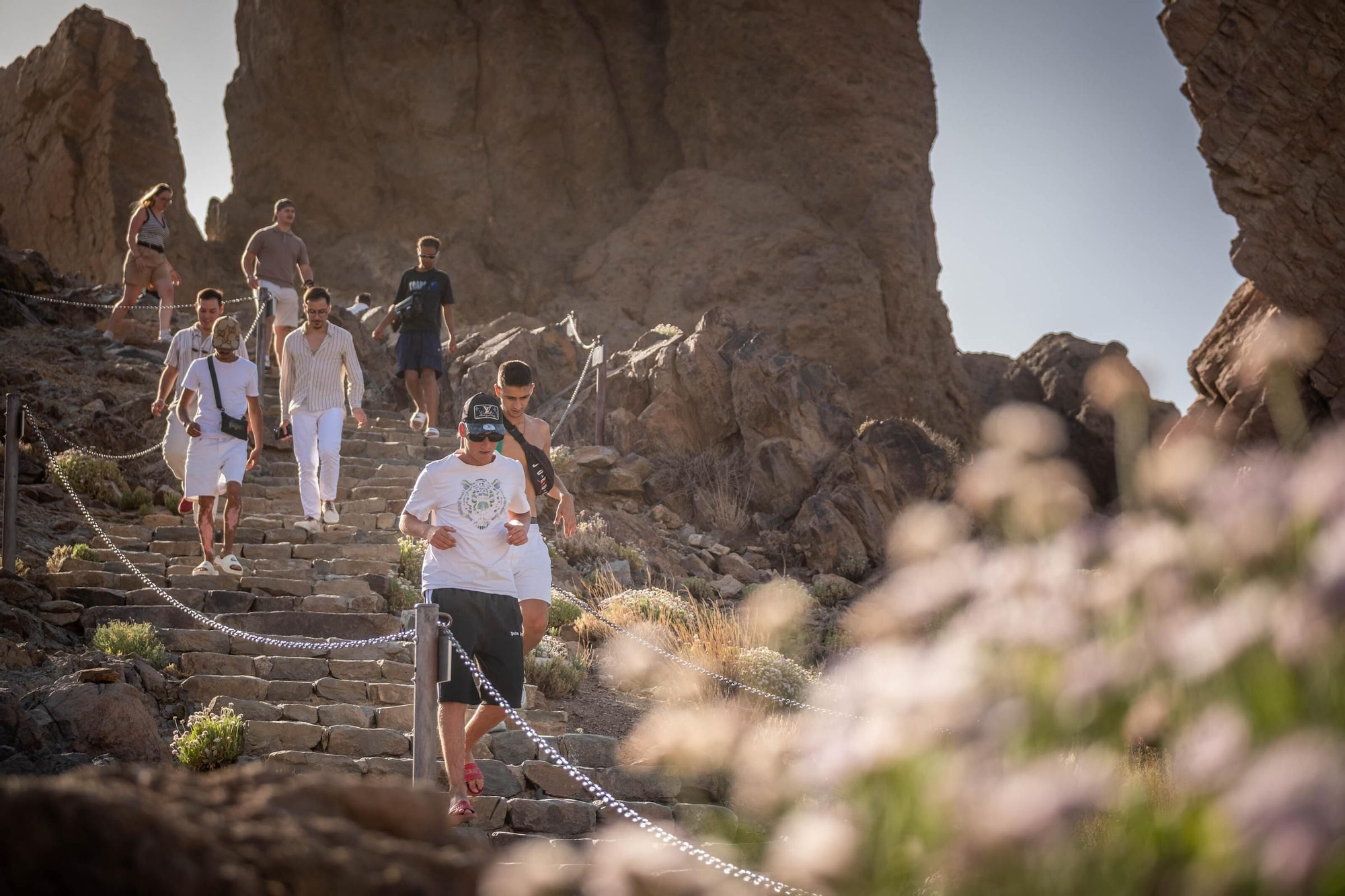 Visitantes en el Parque Nacional del Teide