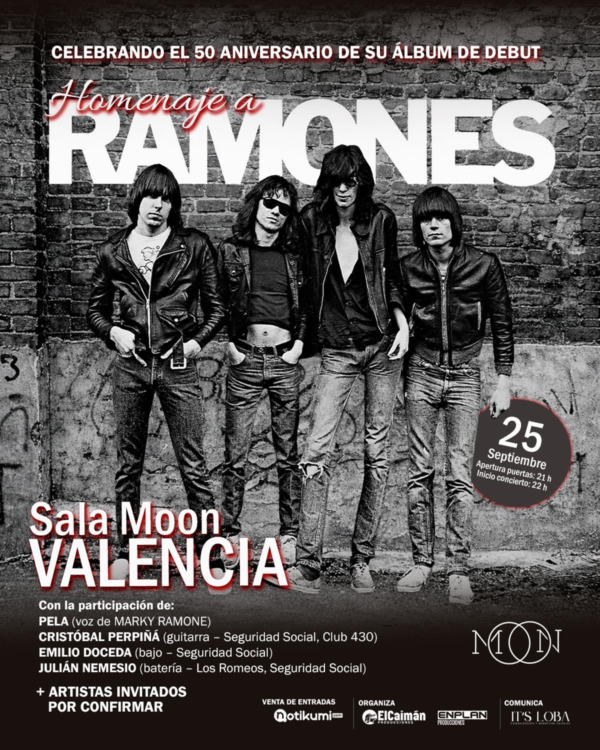 Homenaje a Ramones en Sala Moon