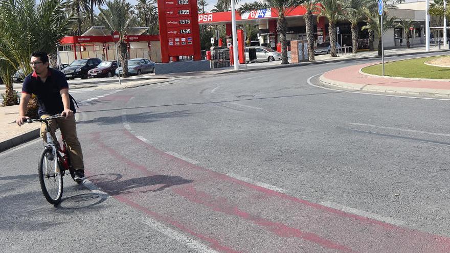 Carril bici de la Avenida de la Libertad