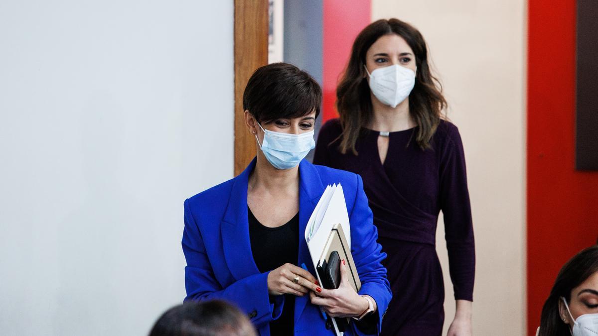 Isabel Rodríguez e Irene Montero.