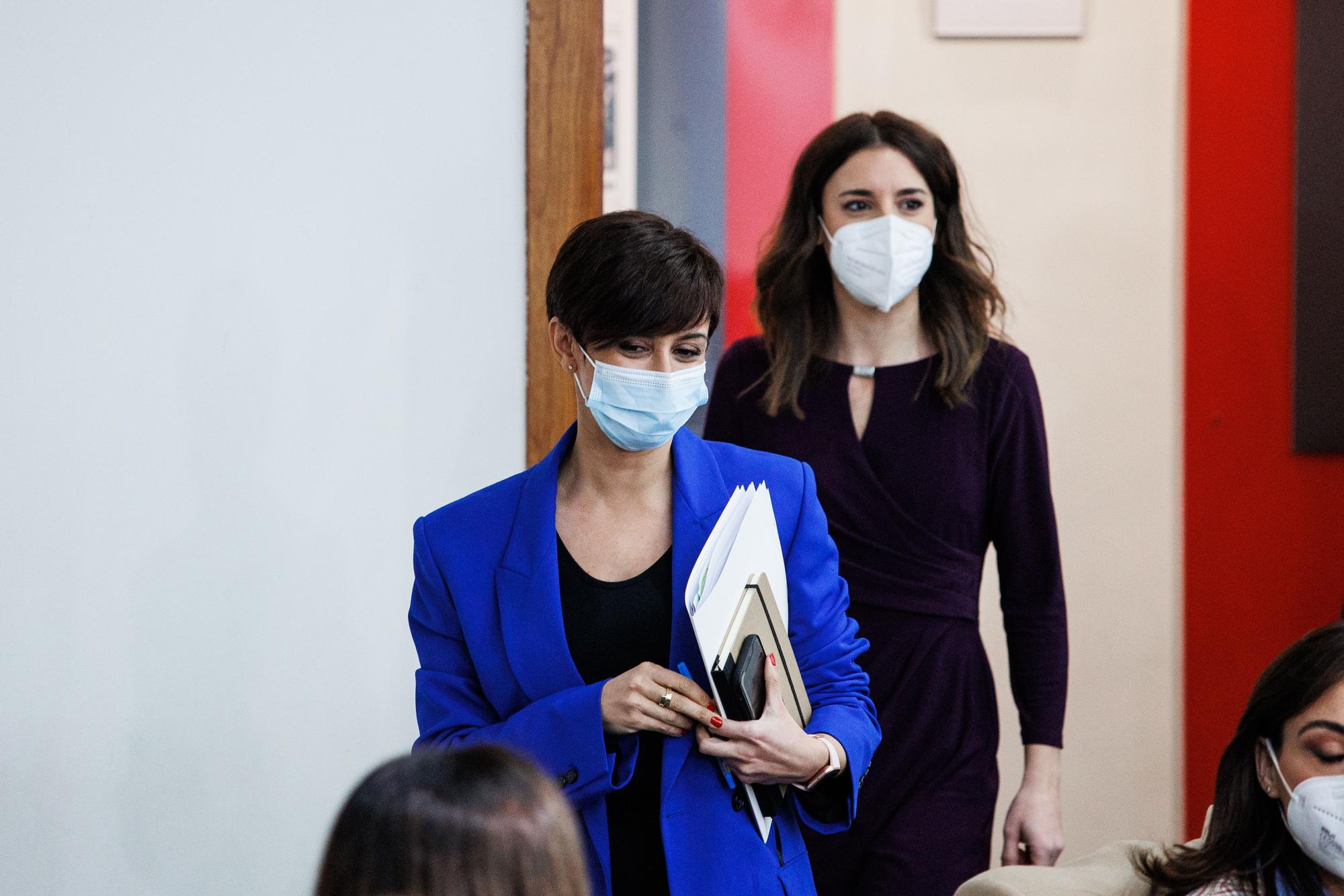 Isabel Rodríguez e Irene Montero.