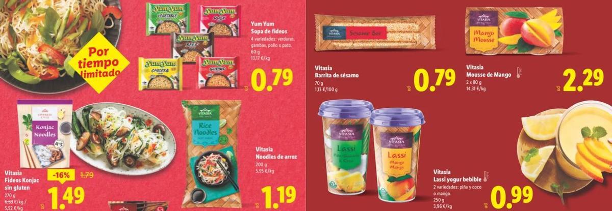 Productos asiáticos.