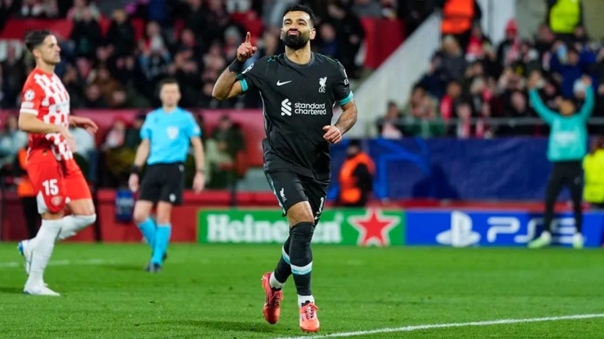 Mohammed Salah frente al Girona