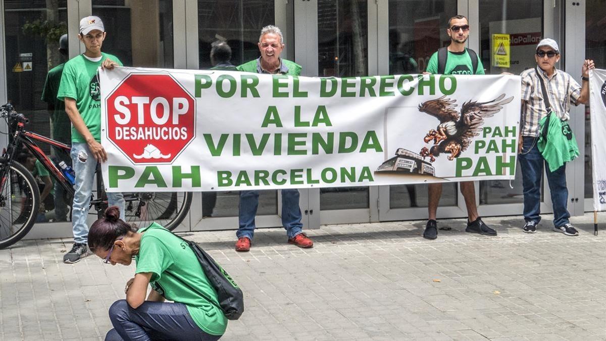 Manifestación de la PAH.