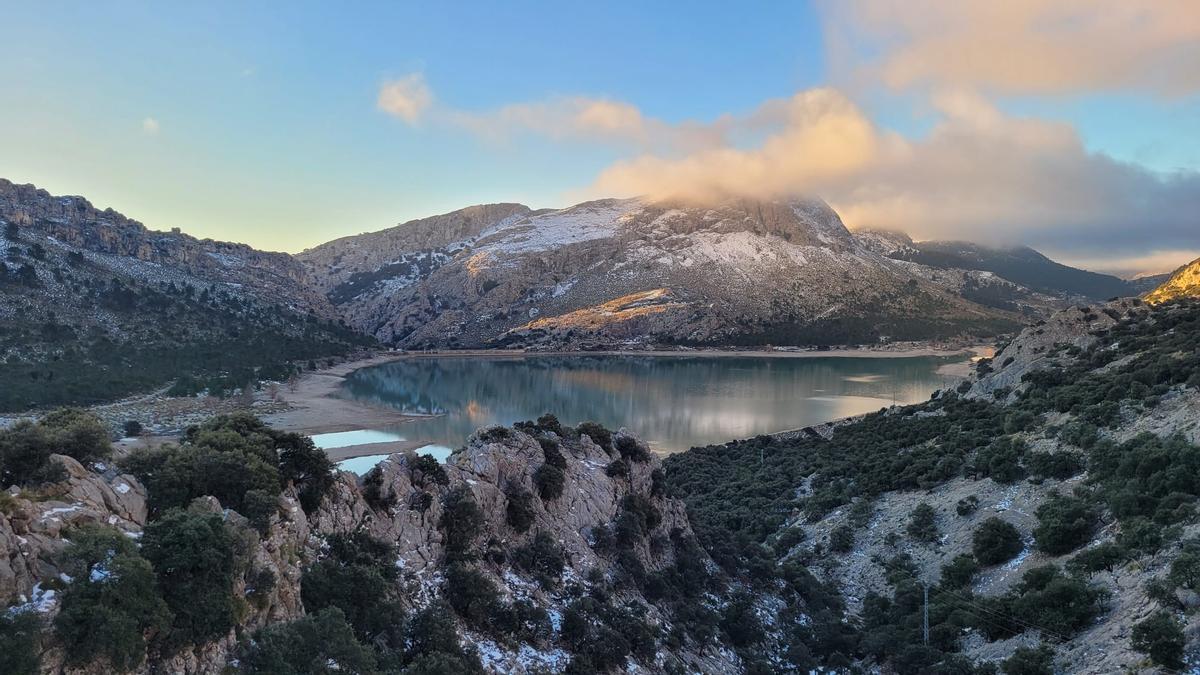 Imagen del embalse de Cúber del pasado miércoles, día 1 de febrero.