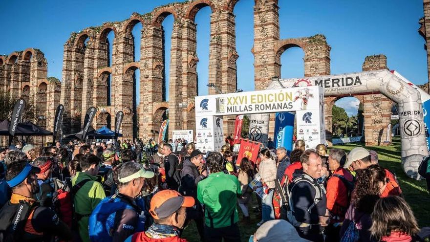 Un duro paseo de 100 kilómetros por Mérida: Millas Romanas