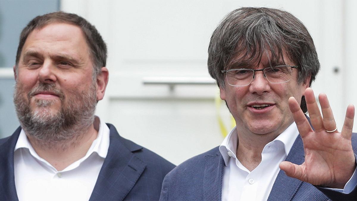 Oriol Junqueras y Carles Puigdemont, en una iamgen de archivo.