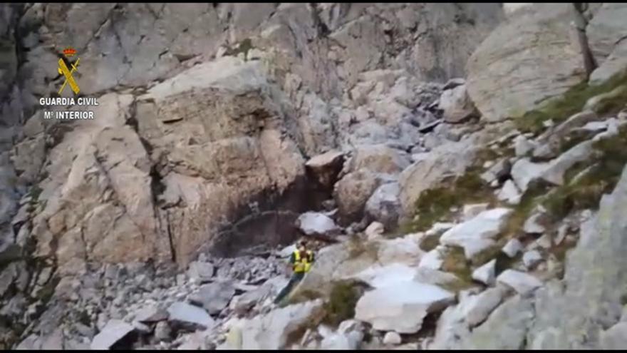 Rescatado un cadáver en la vía de acceso a un pico del Pirineo aragonés