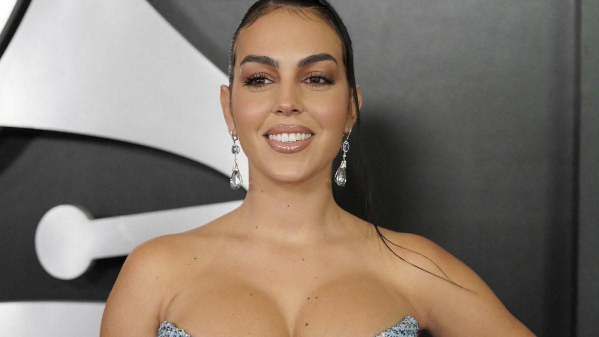 Georgina Rodríguez, en un acto previo a la gala de los Grammy Latinos