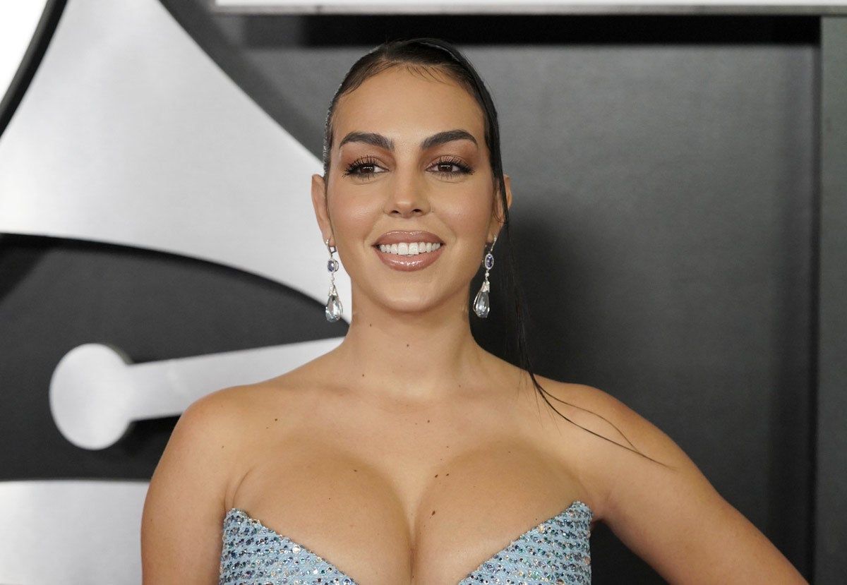 Georgina Rodríguez, en un acto previo a la gala de los Grammy Latinos