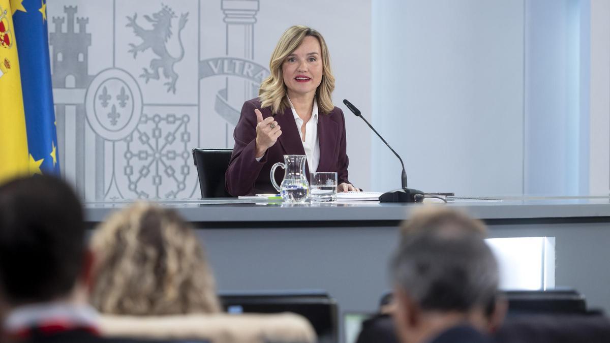 La ministra de Educación, Formación Profesional y Deportes, Pilar Alegría.