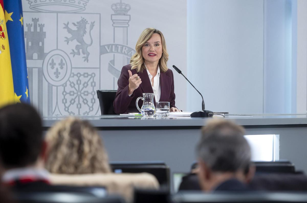La ministra de Educación, Formación Profesional y Deportes, Pilar Alegría.