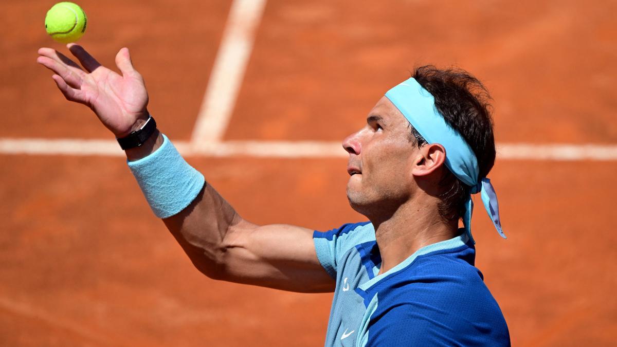 Nadal, en su partido ante Isner.