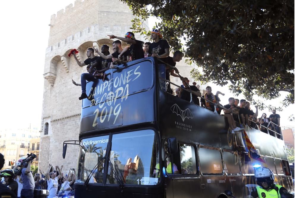 Celebración del Valencia CF campeón de Copa